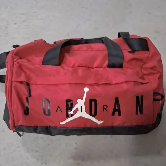 Jordan Red and Black Men's Duffel Bag - Picture 2 of 4